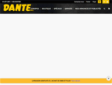 Tablet Screenshot of dantesports.com
